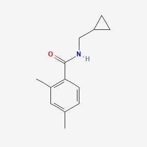 molecular formula C13H17NO B7511045 N-(cyclopropylmethyl)-2,4-dimethylbenzamide 