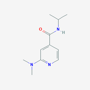 molecular formula C11H17N3O B7511050 2-(dimethylamino)-N-propan-2-ylpyridine-4-carboxamide 