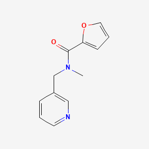 molecular formula C12H12N2O2 B7511088 N-methyl-N-(pyridin-3-ylmethyl)furan-2-carboxamide 