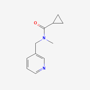 molecular formula C11H14N2O B7511121 N-methyl-N-(pyridin-3-ylmethyl)cyclopropanecarboxamide 