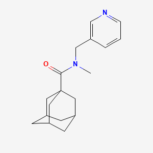 molecular formula C18H24N2O B7511138 N-methyl-N-(pyridin-3-ylmethyl)adamantane-1-carboxamide 
