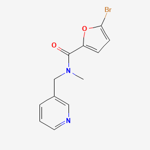 molecular formula C12H11BrN2O2 B7511170 5-bromo-N-methyl-N-(pyridin-3-ylmethyl)furan-2-carboxamide 
