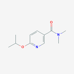 molecular formula C11H16N2O2 B7511186 N,N-dimethyl-6-propan-2-yloxypyridine-3-carboxamide 