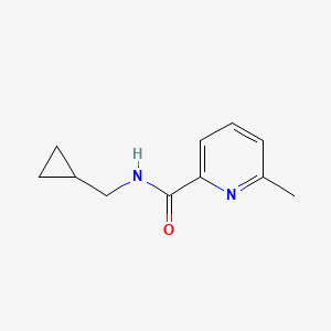 molecular formula C11H14N2O B7511241 N-(cyclopropylmethyl)-6-methylpyridine-2-carboxamide 