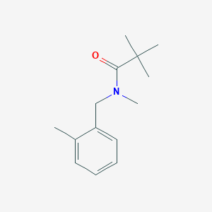molecular formula C14H21NO B7511268 N,2,2-trimethyl-N-[(2-methylphenyl)methyl]propanamide 
