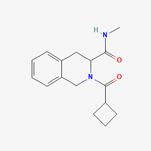 molecular formula C16H20N2O2 B7511283 2-(cyclobutanecarbonyl)-N-methyl-3,4-dihydro-1H-isoquinoline-3-carboxamide 