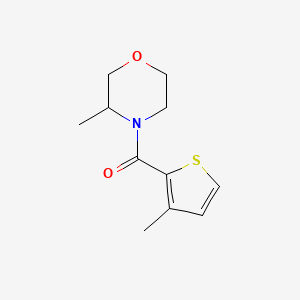 molecular formula C11H15NO2S B7511308 (3-Methylmorpholin-4-yl)-(3-methylthiophen-2-yl)methanone 