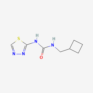 molecular formula C8H12N4OS B7511352 1-(Cyclobutylmethyl)-3-(1,3,4-thiadiazol-2-yl)urea 