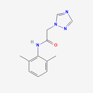 molecular formula C12H14N4O B7511360 N-(2,6-dimethylphenyl)-2-(1,2,4-triazol-1-yl)acetamide 