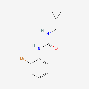 molecular formula C11H13BrN2O B7511384 1-(2-Bromophenyl)-3-(cyclopropylmethyl)urea 