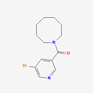 molecular formula C13H17BrN2O B7511422 Azocan-1-yl-(5-bromopyridin-3-yl)methanone 