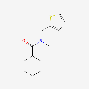 molecular formula C13H19NOS B7511466 Cyclohexanecarboxylic acid methyl-thiophen-2-ylmethyl-amide 