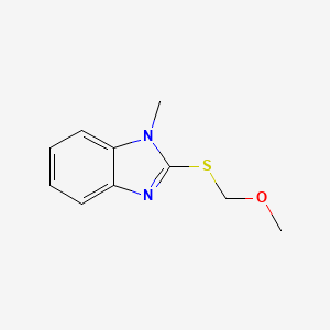 molecular formula C10H12N2OS B7511489 2-(Methoxymethylsulfanyl)-1-methylbenzimidazole 