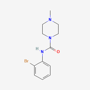 molecular formula C12H16BrN3O B7511548 N-(2-bromophenyl)-4-methylpiperazine-1-carboxamide 