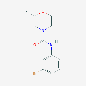 molecular formula C12H15BrN2O2 B7511553 N-(3-bromophenyl)-2-methylmorpholine-4-carboxamide 