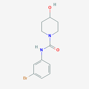 molecular formula C12H15BrN2O2 B7511579 N-(3-bromophenyl)-4-hydroxypiperidine-1-carboxamide 