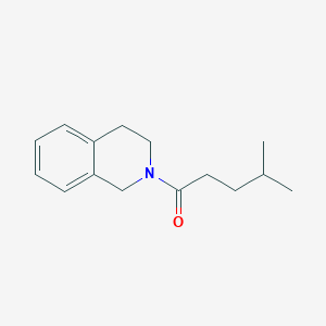 molecular formula C15H21NO B7511644 1-(3,4-dihydro-1H-isoquinolin-2-yl)-4-methylpentan-1-one 