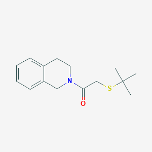 molecular formula C15H21NOS B7511651 2-tert-butylsulfanyl-1-(3,4-dihydro-1H-isoquinolin-2-yl)ethanone 
