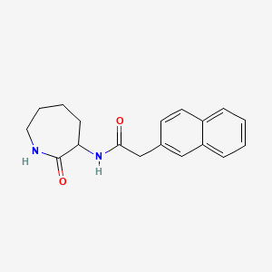 molecular formula C18H20N2O2 B7511680 2-naphthalen-2-yl-N-(2-oxoazepan-3-yl)acetamide 