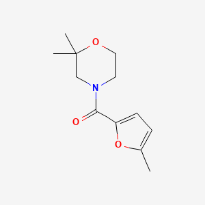 molecular formula C12H17NO3 B7511705 (2,2-Dimethylmorpholin-4-yl)-(5-methylfuran-2-yl)methanone 