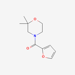 molecular formula C11H15NO3 B7511712 (2,2-Dimethylmorpholin-4-yl)-(furan-2-yl)methanone 