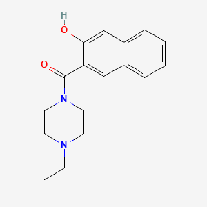 molecular formula C17H20N2O2 B7511717 (4-Ethylpiperazin-1-yl)-(3-hydroxynaphthalen-2-yl)methanone 