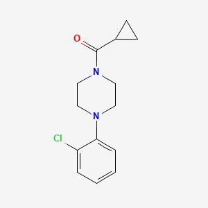 molecular formula C14H17ClN2O B7511726 1-(2-Chlorophenyl)-4-cyclopropanecarbonylpiperazine 