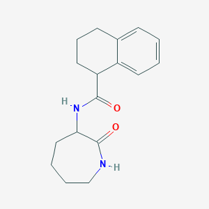 molecular formula C17H22N2O2 B7511765 N-(2-oxoazepan-3-yl)-1,2,3,4-tetrahydronaphthalene-1-carboxamide 