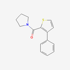 molecular formula C15H15NOS B7511802 1-(3-Phenylthiophene-2-carbonyl)pyrrolidine 