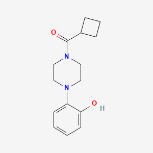 molecular formula C15H20N2O2 B7511829 Cyclobutyl-[4-(2-hydroxyphenyl)piperazin-1-yl]methanone 