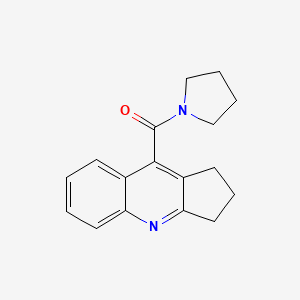 molecular formula C17H18N2O B7511840 2,3-dihydro-1H-cyclopenta[b]quinolin-9-yl(1-pyrrolidinyl)methanone 