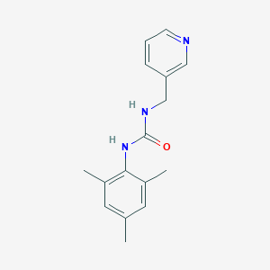 molecular formula C16H19N3O B7511852 1-(Pyridin-3-ylmethyl)-3-(2,4,6-trimethylphenyl)urea 