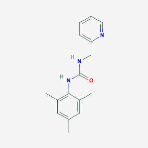 molecular formula C16H19N3O B7511860 1-(Pyridin-2-ylmethyl)-3-(2,4,6-trimethylphenyl)urea 