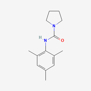 molecular formula C14H20N2O B7511861 N-(2,4,6-trimethylphenyl)pyrrolidine-1-carboxamide 