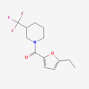 molecular formula C13H16F3NO2 B7511885 (5-Ethylfuran-2-yl)-[3-(trifluoromethyl)piperidin-1-yl]methanone 