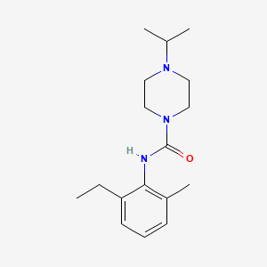 molecular formula C17H27N3O B7511886 N-(2-ethyl-6-methylphenyl)-4-propan-2-ylpiperazine-1-carboxamide 