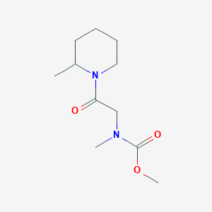 molecular formula C11H20N2O3 B7511894 methyl N-methyl-N-[2-(2-methylpiperidin-1-yl)-2-oxoethyl]carbamate 