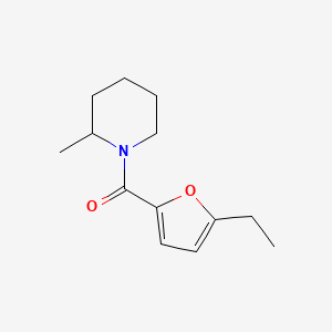 molecular formula C13H19NO2 B7511901 (5-Ethylfuran-2-yl)-(2-methylpiperidin-1-yl)methanone 