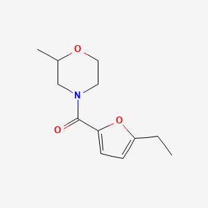 molecular formula C12H17NO3 B7511918 (5-Ethylfuran-2-yl)-(2-methylmorpholin-4-yl)methanone 