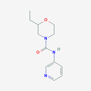 molecular formula C12H17N3O2 B7511963 2-ethyl-N-pyridin-3-ylmorpholine-4-carboxamide 