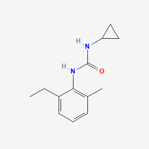 molecular formula C13H18N2O B7511965 1-Cyclopropyl-3-(2-ethyl-6-methylphenyl)urea 