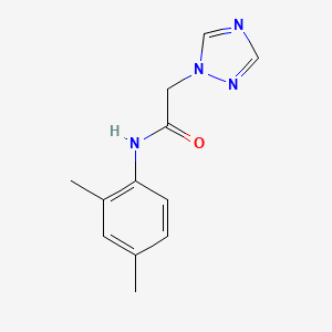 molecular formula C12H14N4O B7512012 N-(2,4-dimethylphenyl)-2-(1,2,4-triazol-1-yl)acetamide 