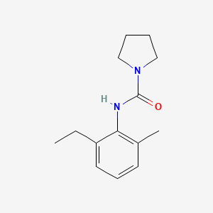 molecular formula C14H20N2O B7512032 N-(2-ethyl-6-methylphenyl)pyrrolidine-1-carboxamide 