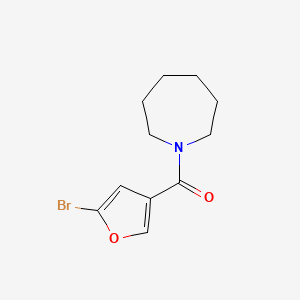 molecular formula C11H14BrNO2 B7512034 Azepan-1-yl-(5-bromofuran-3-yl)methanone 