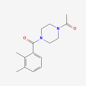 molecular formula C15H20N2O2 B7512041 1-[4-(2,3-Dimethylbenzoyl)piperazin-1-yl]ethanone 