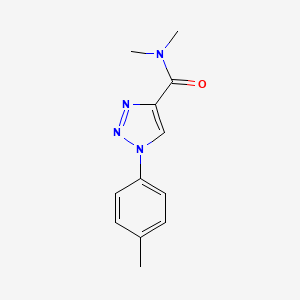 molecular formula C12H14N4O B7512045 N,N-dimethyl-1-(4-methylphenyl)triazole-4-carboxamide 