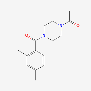 molecular formula C15H20N2O2 B7512115 1-[4-(2,4-Dimethylbenzoyl)piperazin-1-yl]ethanone 
