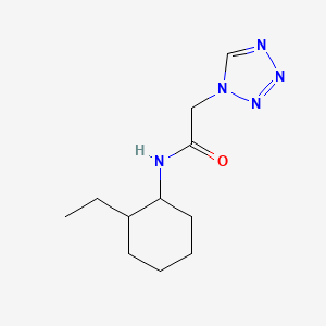 molecular formula C11H19N5O B7512117 N-(2-ethylcyclohexyl)-2-(tetrazol-1-yl)acetamide 