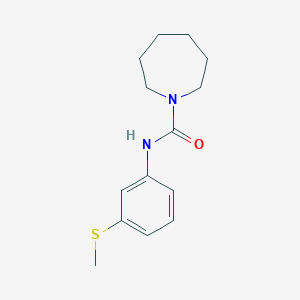 molecular formula C14H20N2OS B7512123 N-(3-methylsulfanylphenyl)azepane-1-carboxamide 