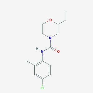 molecular formula C14H19ClN2O2 B7512183 N-(4-chloro-2-methylphenyl)-2-ethylmorpholine-4-carboxamide 